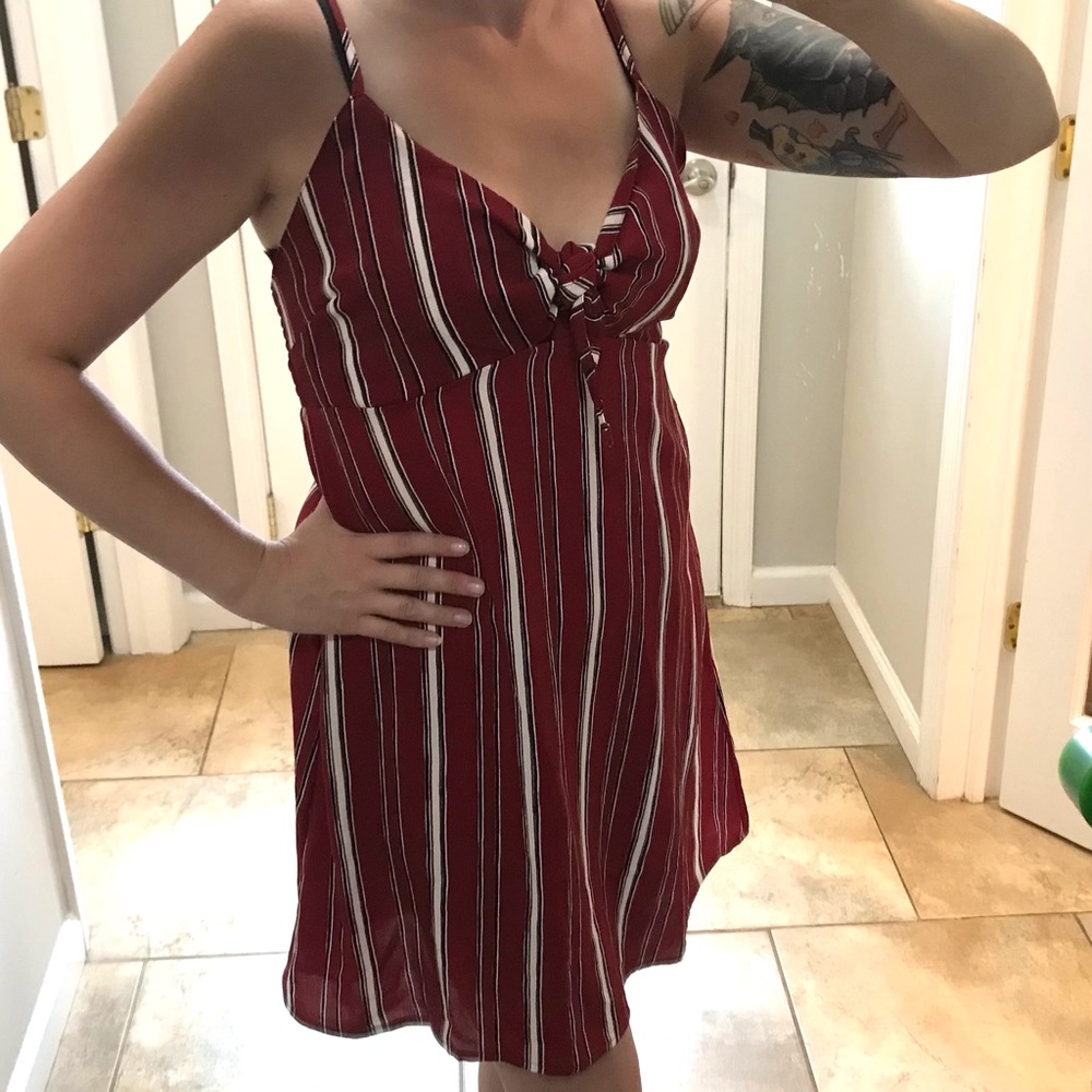 Angie Red Striped Sundress *Summer*